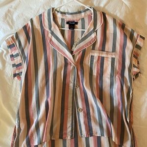 Madewell Pajama Short Sleeve Shirt